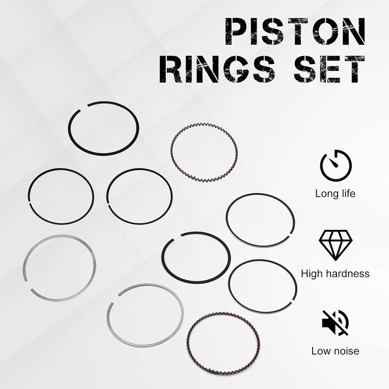 PEVAST 2 X New Piston Ring Set for Kawasaki FD620D FD661D 130086025 13008-6025 (10 PCS) - Image 4